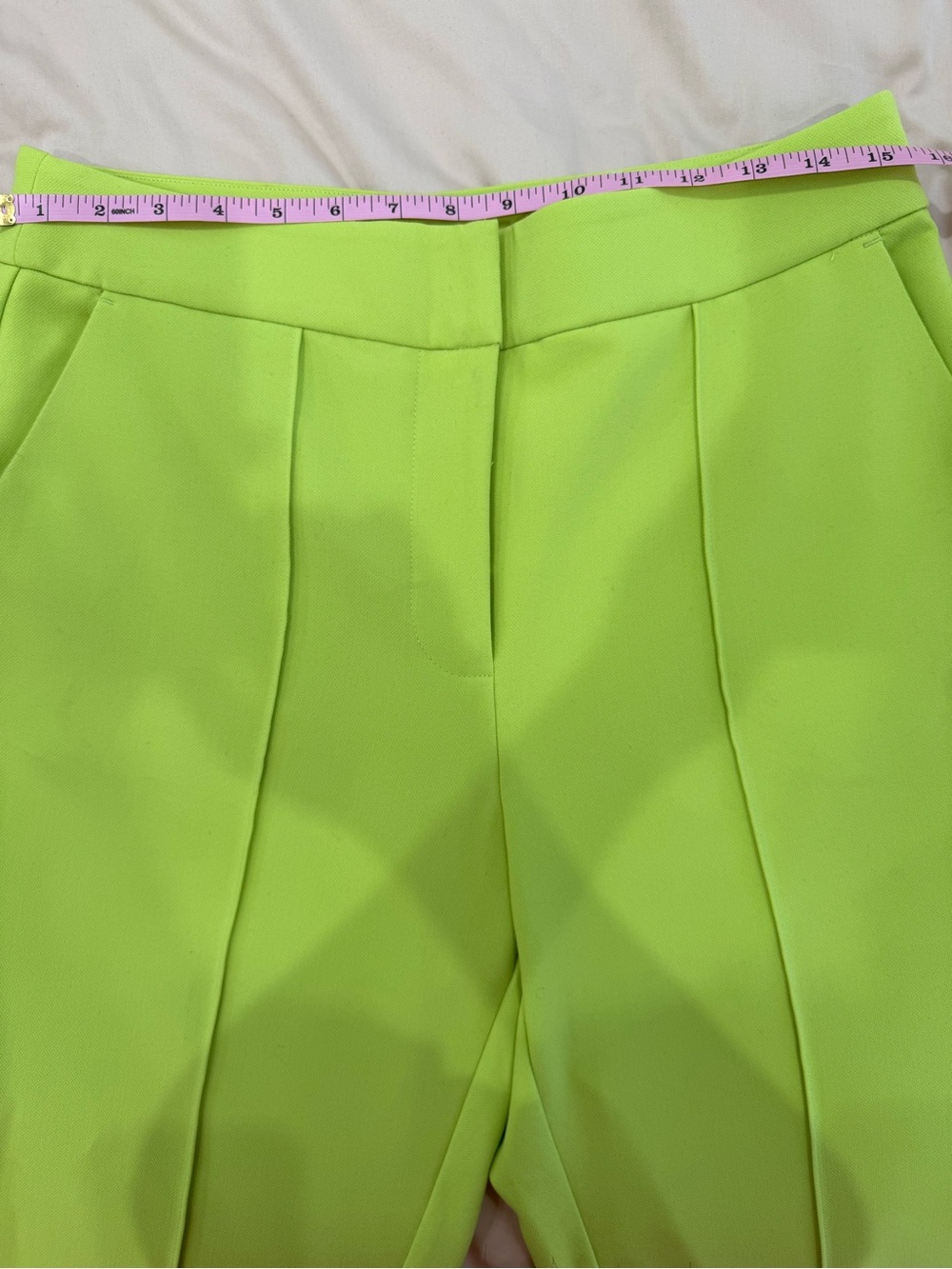 Vince Camuto Pants in Lime Green Neon Chartreuse Brat - Picture 4 of 7